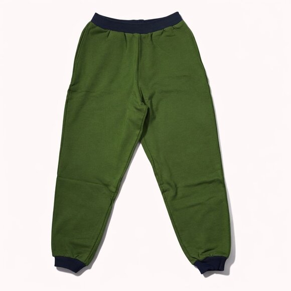 WeWoreWhat Pants - We Wore What Slim Leg Jogger Women Large Hunter Green Navy Colorblock Athleisure